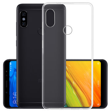 For Xiaomi Redmi Note 5 Pro Premium Silicone Case Crystal Clear Soft TPU Ultra-Thin Transparent Flexible Protective Mobile Phone Back Cover