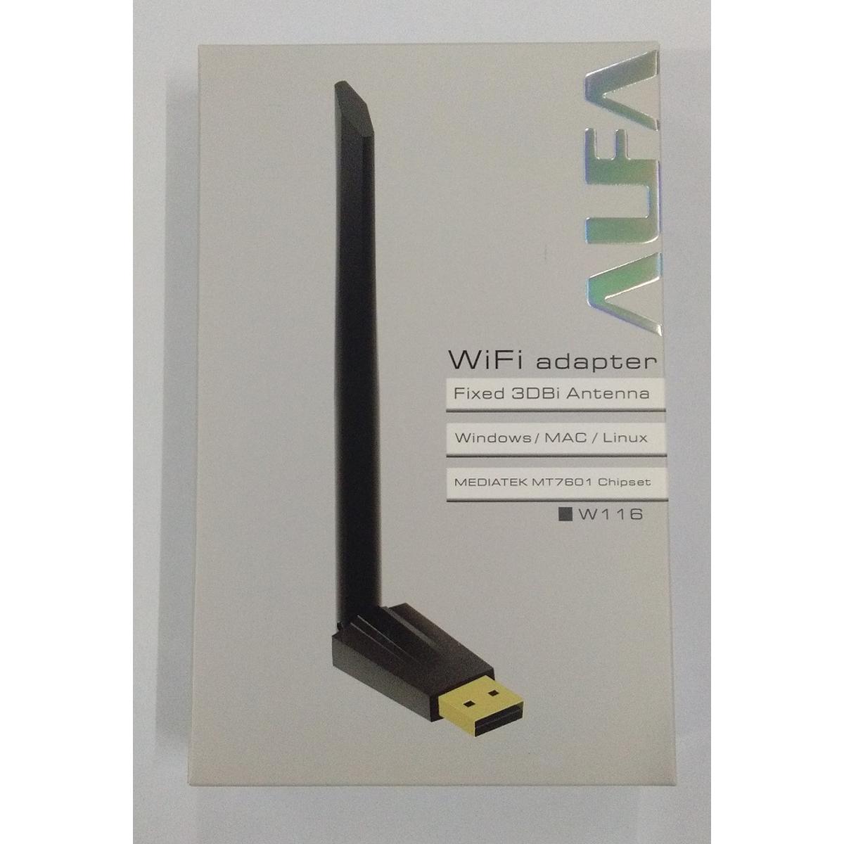 Alfa W115/W114/WU11 Net WiFi Fixed 3DBi Antenna Wireless-N USB Adapter. 