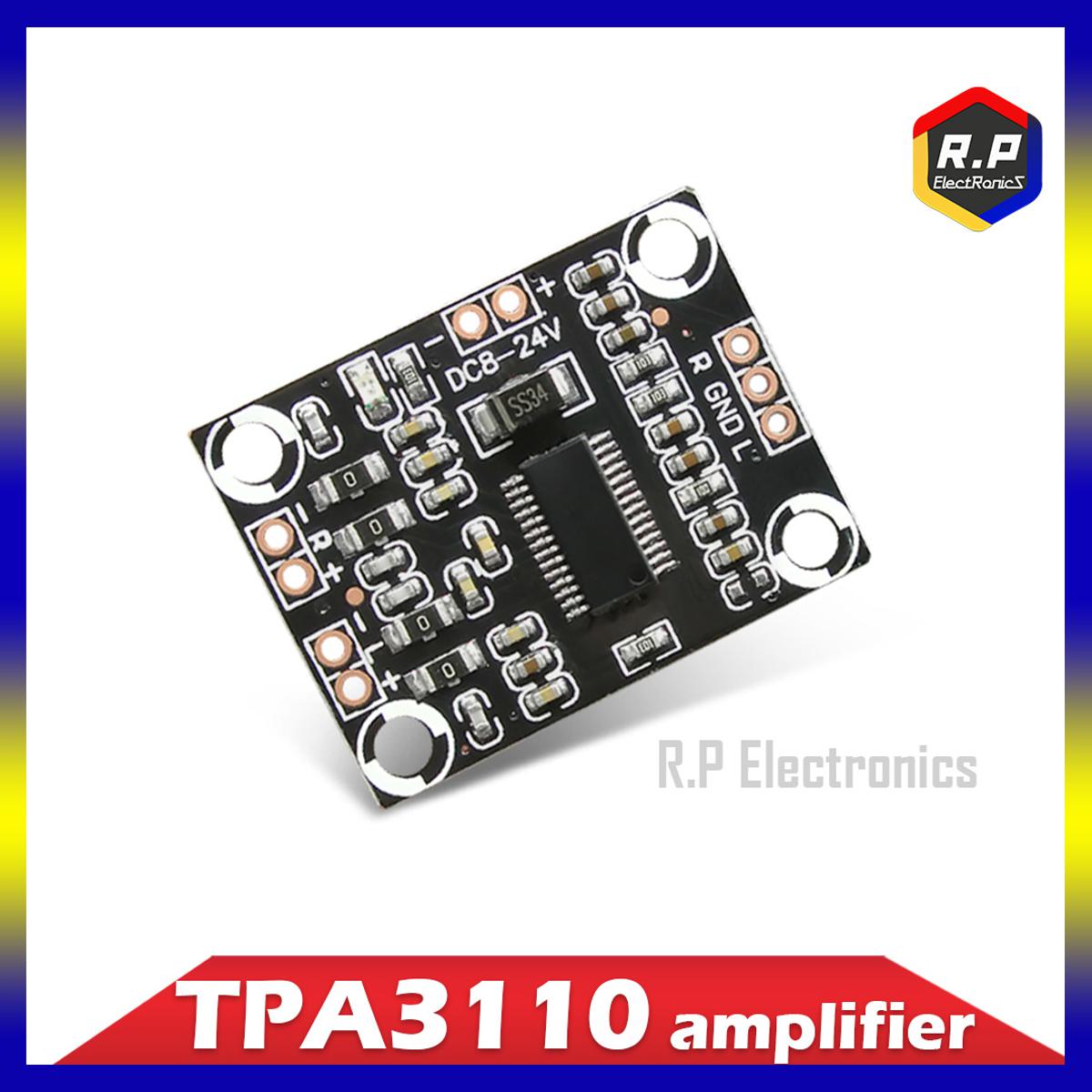 TPA -3110  2x15W stereo Class D Class 8-24V  digital audio amplifier board