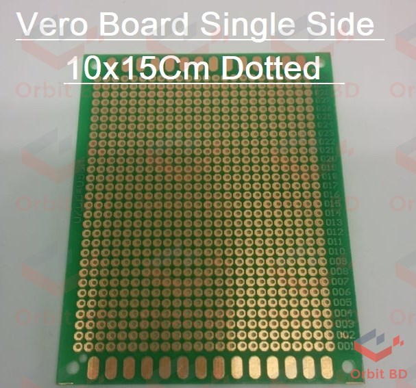 Veroboard Single Side Dot 15x10cm Glass Fiber Stripboard PCB Printed Circuit Board Project Board For Prototyping Weld Soldering Arduino DIY Electrical Circuitry & Parts. 