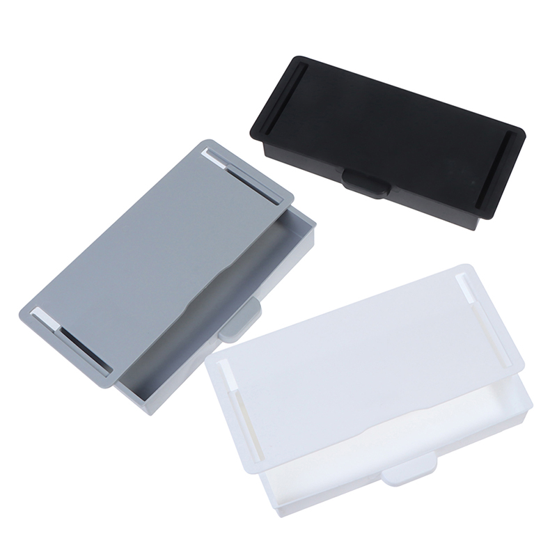 Under Desk Storage Box Invisible Drawer Desk Bottom Paste Type Finishing Box. 