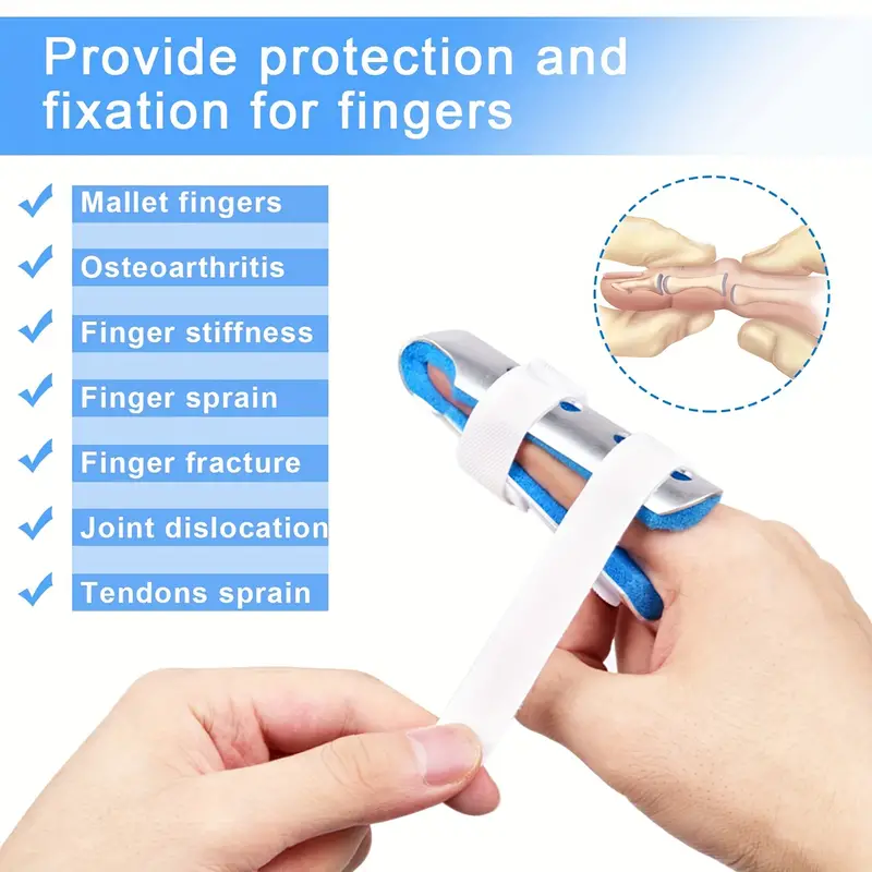 Finger fracture, orthodontic fixer, used for hand 1Pc finger splints, finger support stents, finger stable arthritis, fixation. 