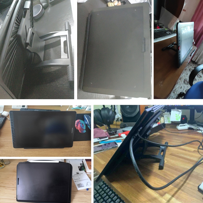 Drawing Tablet Stand Holder Adjustable Desktop Stand Compatible with 4.7 to 16inches Wacom-Huion Gaomon Graphics Monitor. 