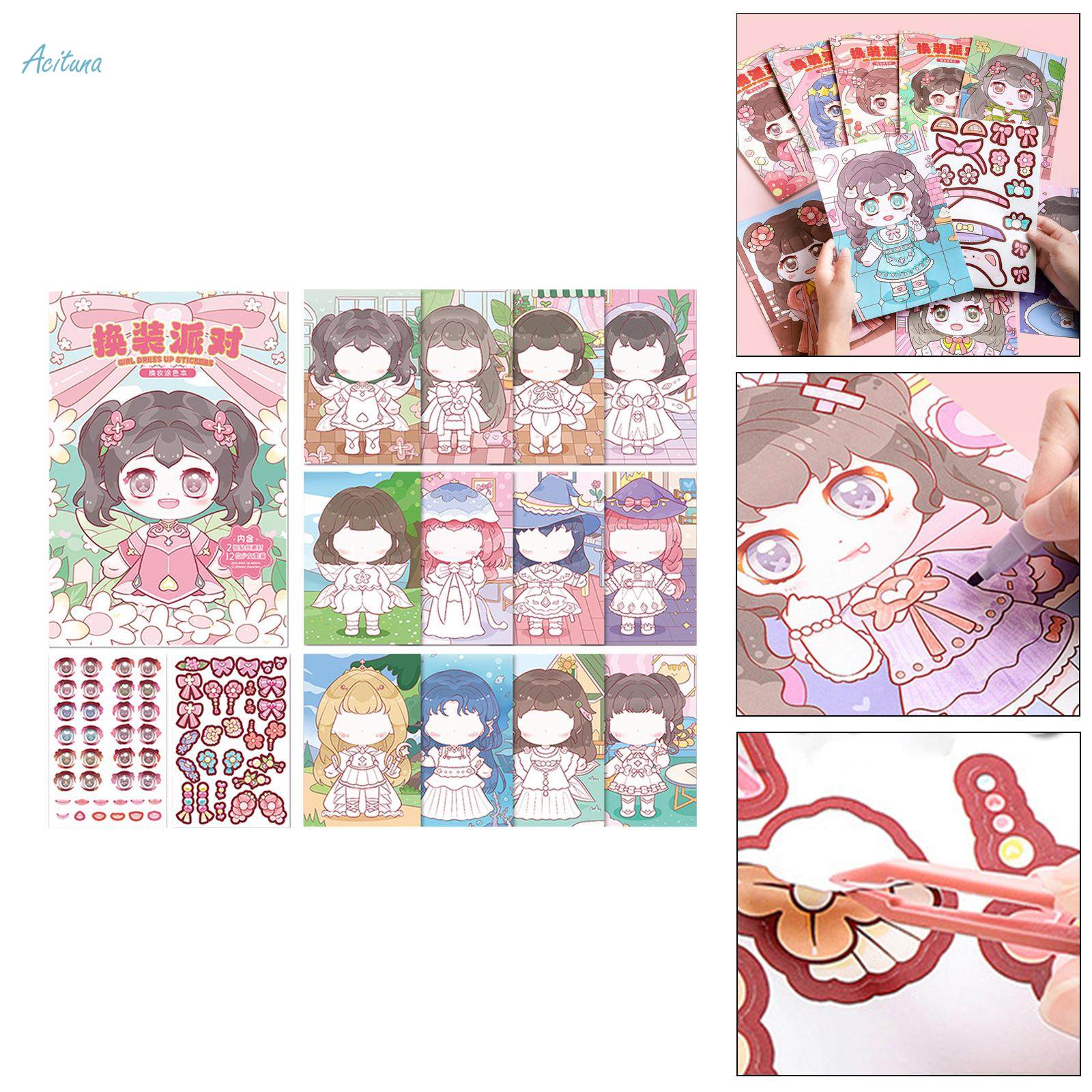 Make A Face Sticker Book DIY Activities Stickers, Funny Wrapping Creativity Make Your Own Stickers. 