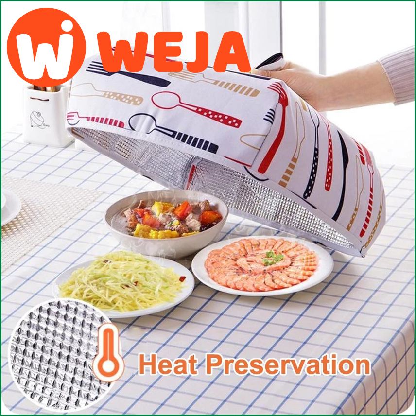  5 colori 【 pieghevole Coprivivande 】 Keep Warm Hot aluminum foil termica isolante di cucina tavolo accessori attrezzi  1 pezzi s Pattern2 