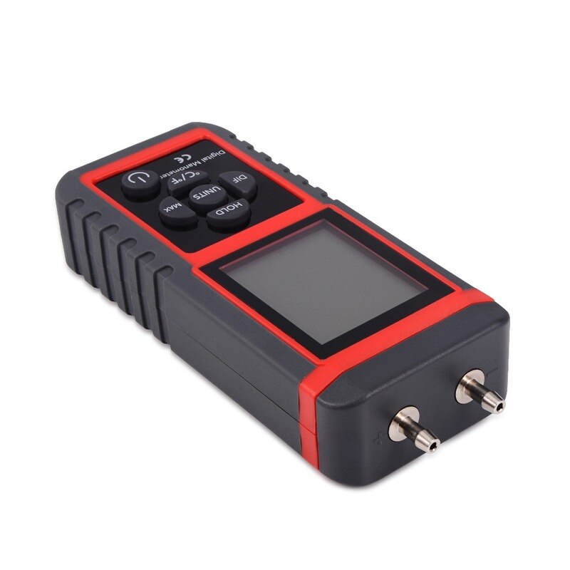 Professional Manometer Handle Differential Air Pressure Gauge Gas Pressure Measurement Digital Pressure Sensor Instrument 12Unit. 