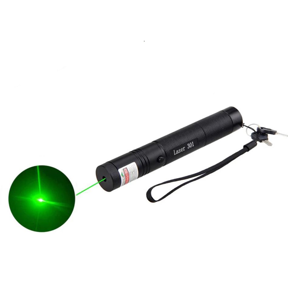 【2023】 (No Batteries Provided) Tactics Green Laser Pointer- 301 High Powerful Continuous Line Red Dot Laser Torch Single Starry. 