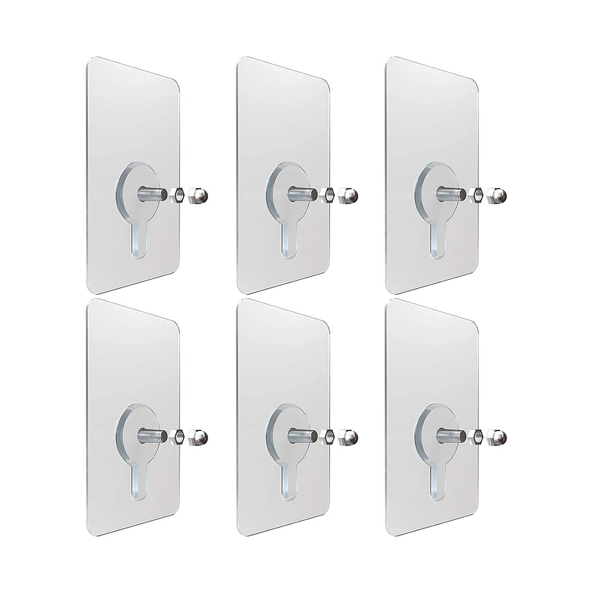 Hook Non-Marking Screw 10Pcs Punch-Free Wall Stickers Home Seamless Nail With Nut And Nut Cap. 