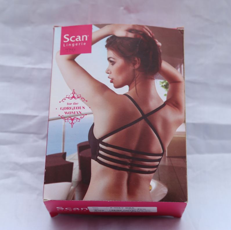 Scan X-Way Gorgeous Cross Belt Soft Foam Bra For Women & Girls 38 Size. 