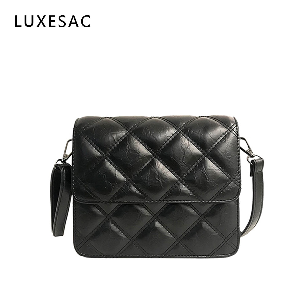 black crossbody quilted bolsa