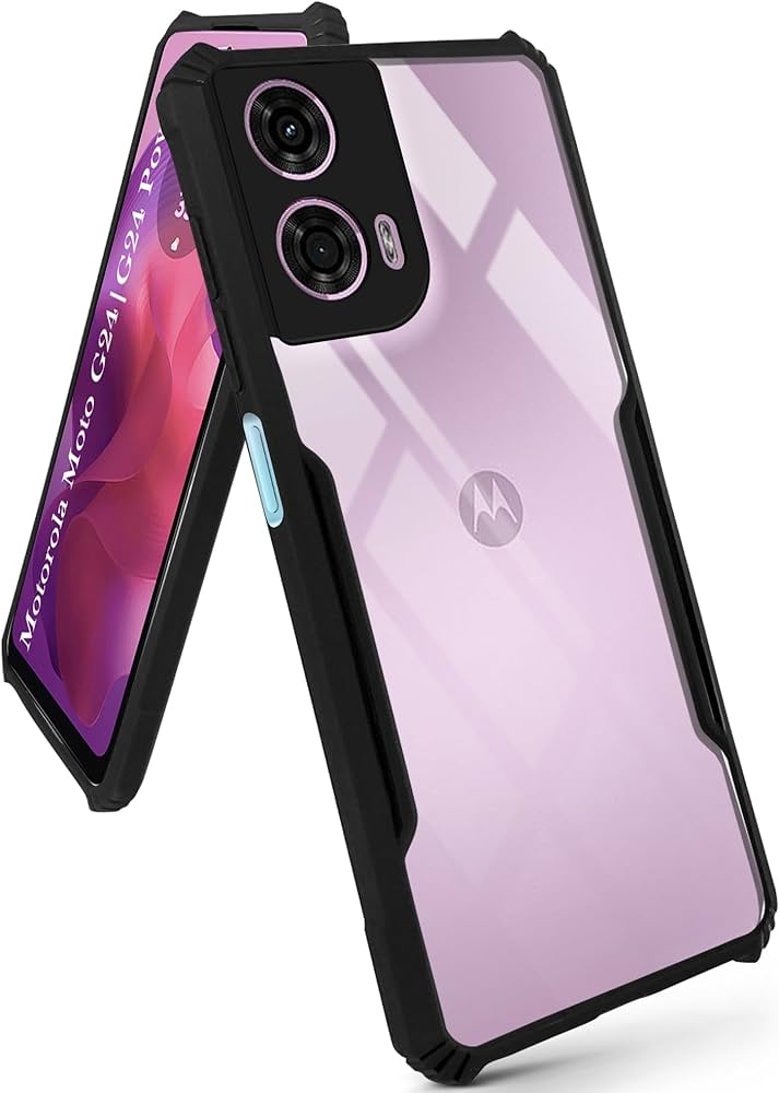 SEAHAI Cover per Motorola Moto G30/Moto G20/Moto G10/Moto G10 Power, Glassato Traslucido Dura PC Protettiva Custodia Silicone TPU Bumper Antiurto AntiGraffio Case con Anello Supporto, Cielo Blu