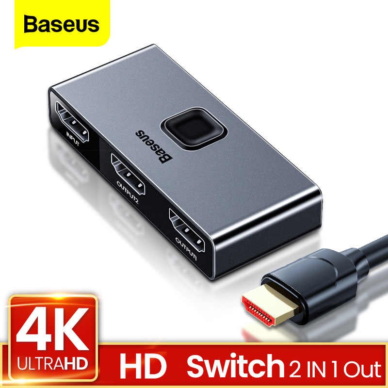 BASEUS MATRIX HDMI 4K HD SPLITTER TWO DISPLAY. 