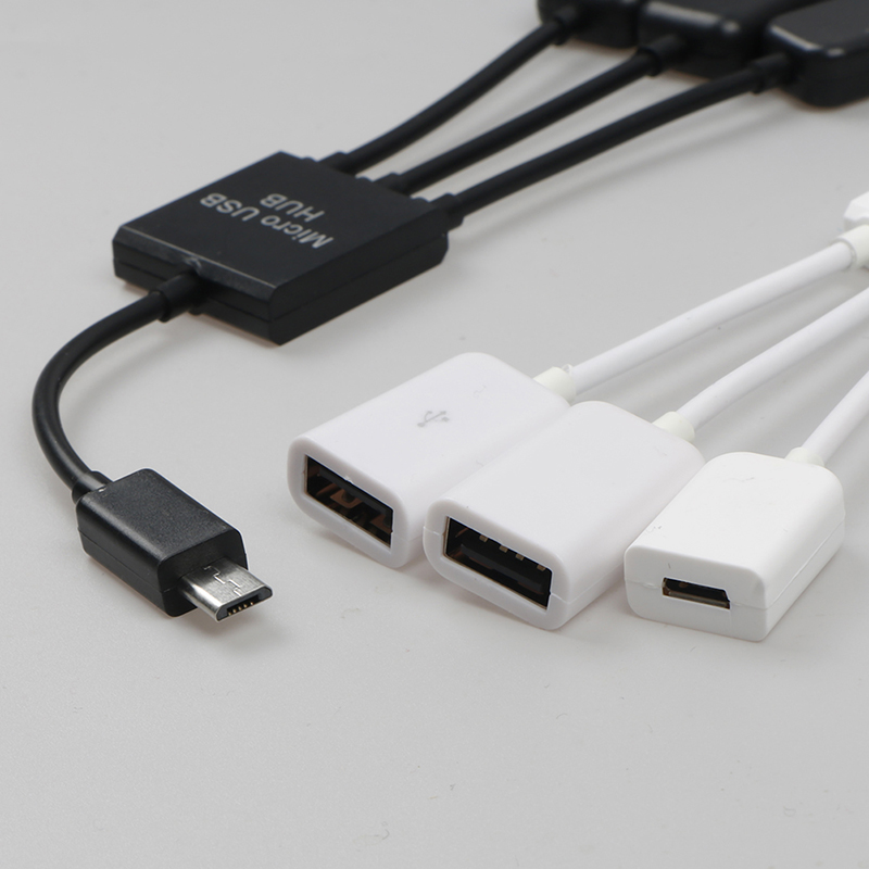 3 in 1 Micro USB Power Supply Charging Host OTG Hub Cable Adapter Distributor. 