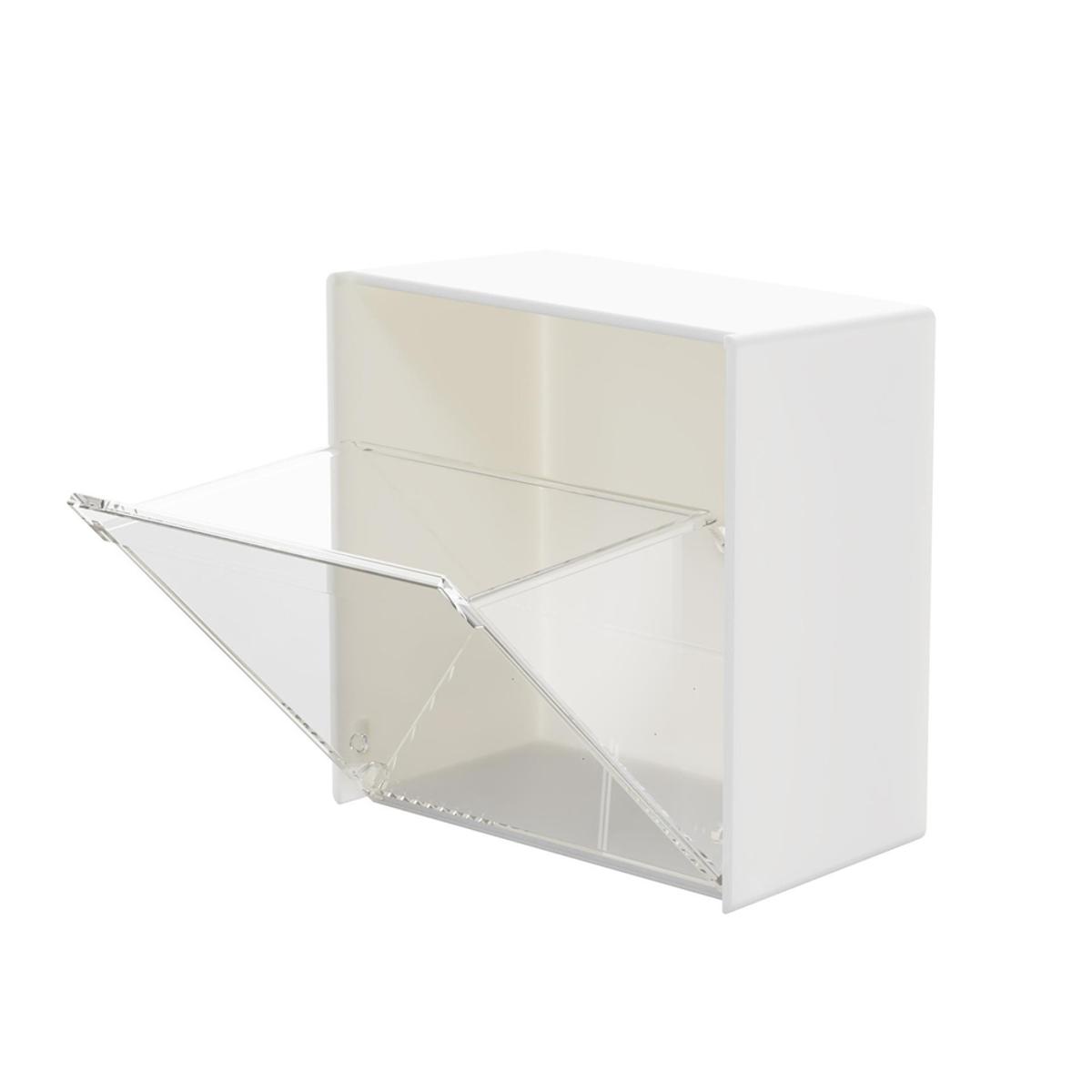 Transparent Adhesive Small Object Storage Box Multifunctional Organizer Storage Box Clamshell Storage Box for Home