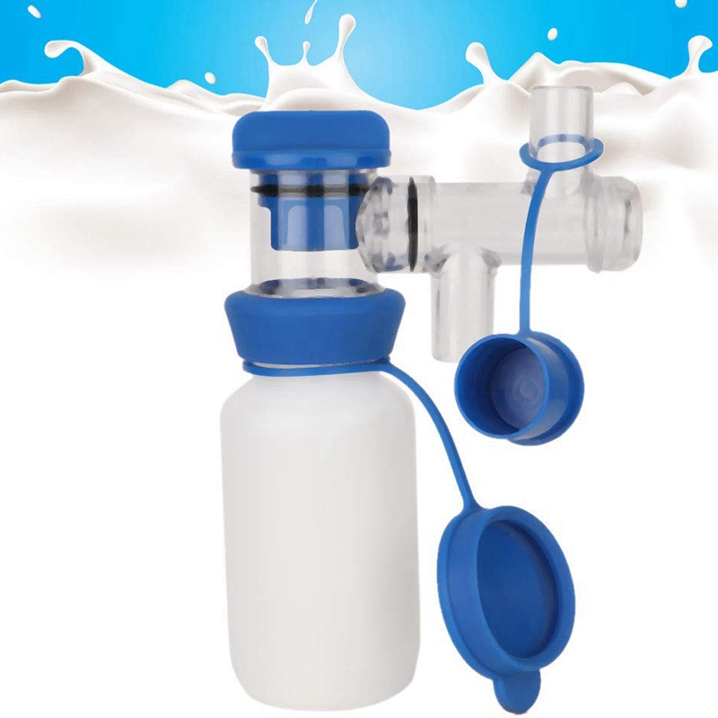 Milk Sampling Bottle, 200Ml Sampling Bottle Sampler Cow Milk Liquid Sampling Bottle Milk Container Corrosion-Resistant, Easy to Remove Milking Machine. 