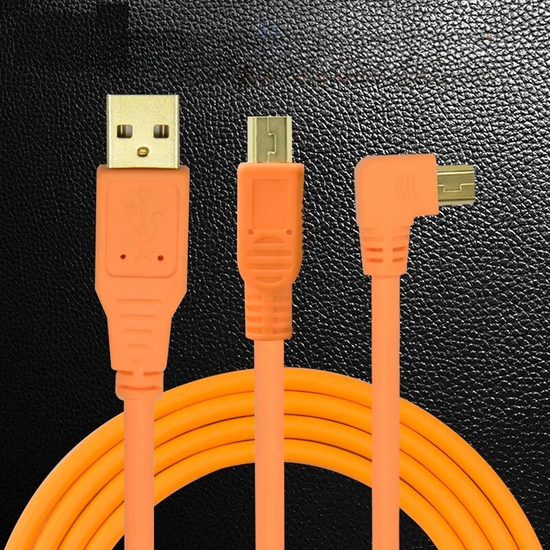 Type-c/USB to mini usb 5d3 Online cable Canon 6d2 6d DSLR camera connected to computer USB cable high-speed 800d 5d2. 