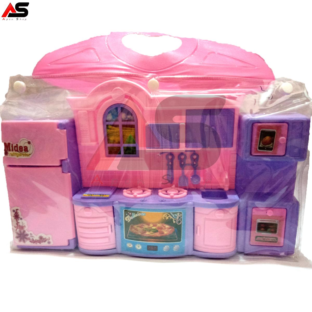 Baby Doll House And Kitchen Plastic Baby Toy Doll House Mini