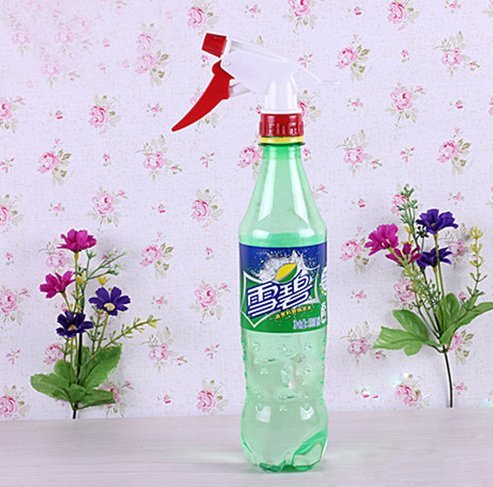 Plastic Water Spray Nozzle Trigger for Bottle, 10 cm (Multi Colours)  1pcs. 