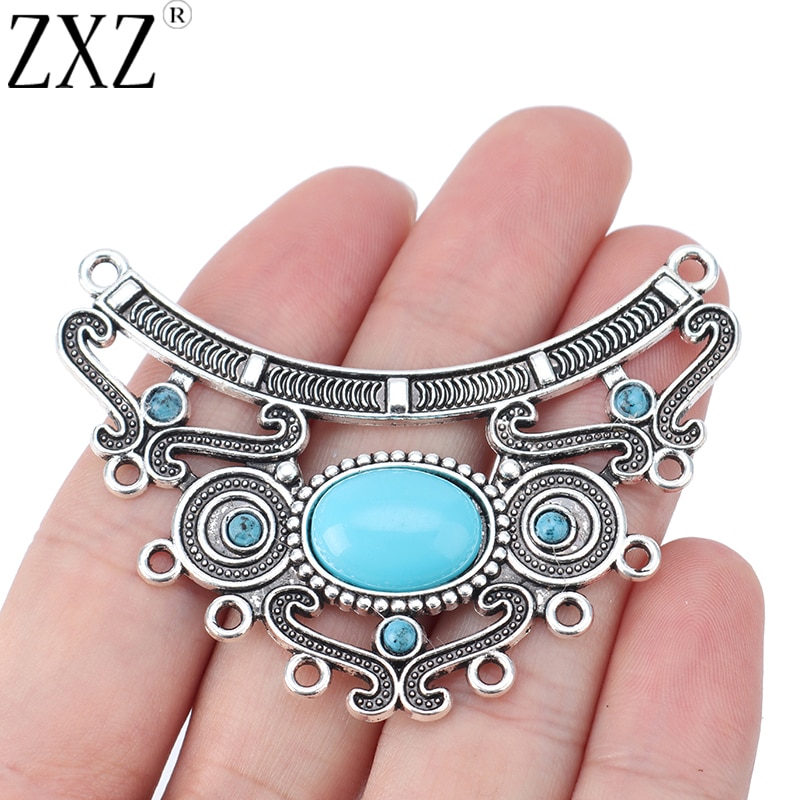 【happy one】ZXZ 5pcs Large Boho Chandelier Multi Strand Connector Charms Pendants for Making. 