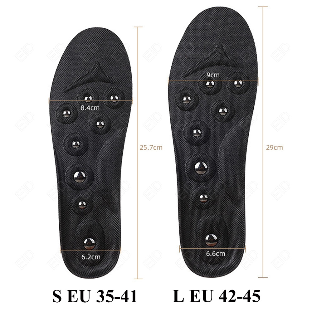 EiD Big Magnets Foot Massage Magnetic Insoles Feet Massage Physiotherapy Therapy Acupressure Slimming Insoles for Weight Loss. 