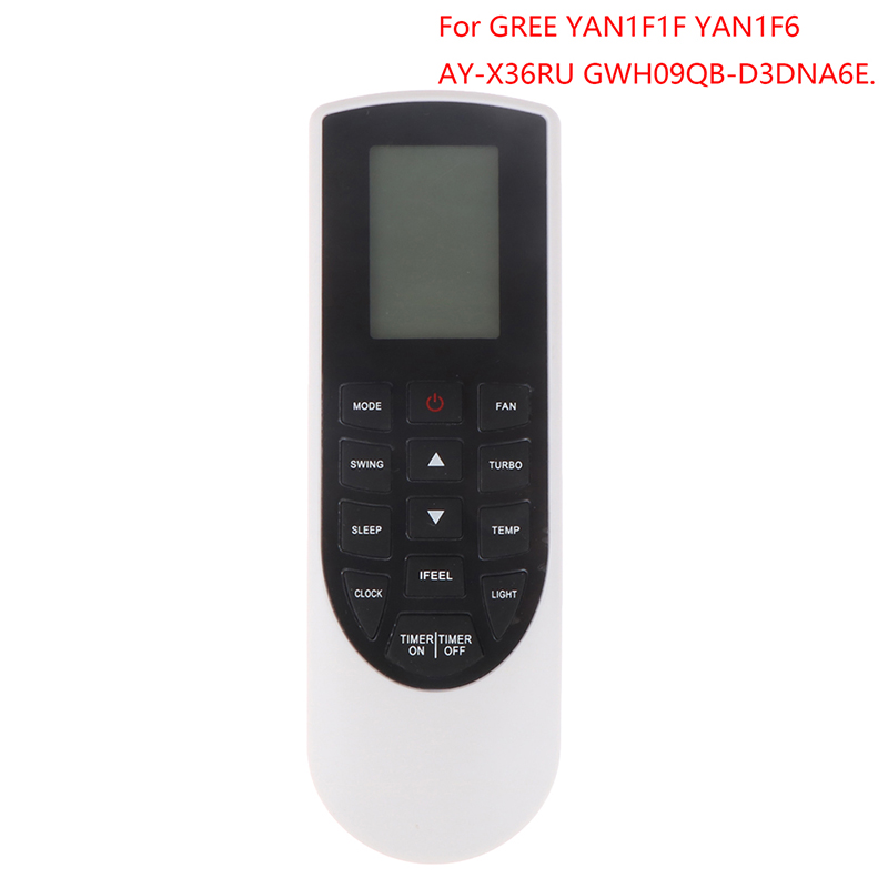 YAN1F1 For GREE Universal Air Conditioner Remote Control YAN1F1F YAN1F6 AY-X36RU GWH09QB-D3DNA6E Hudduo. 