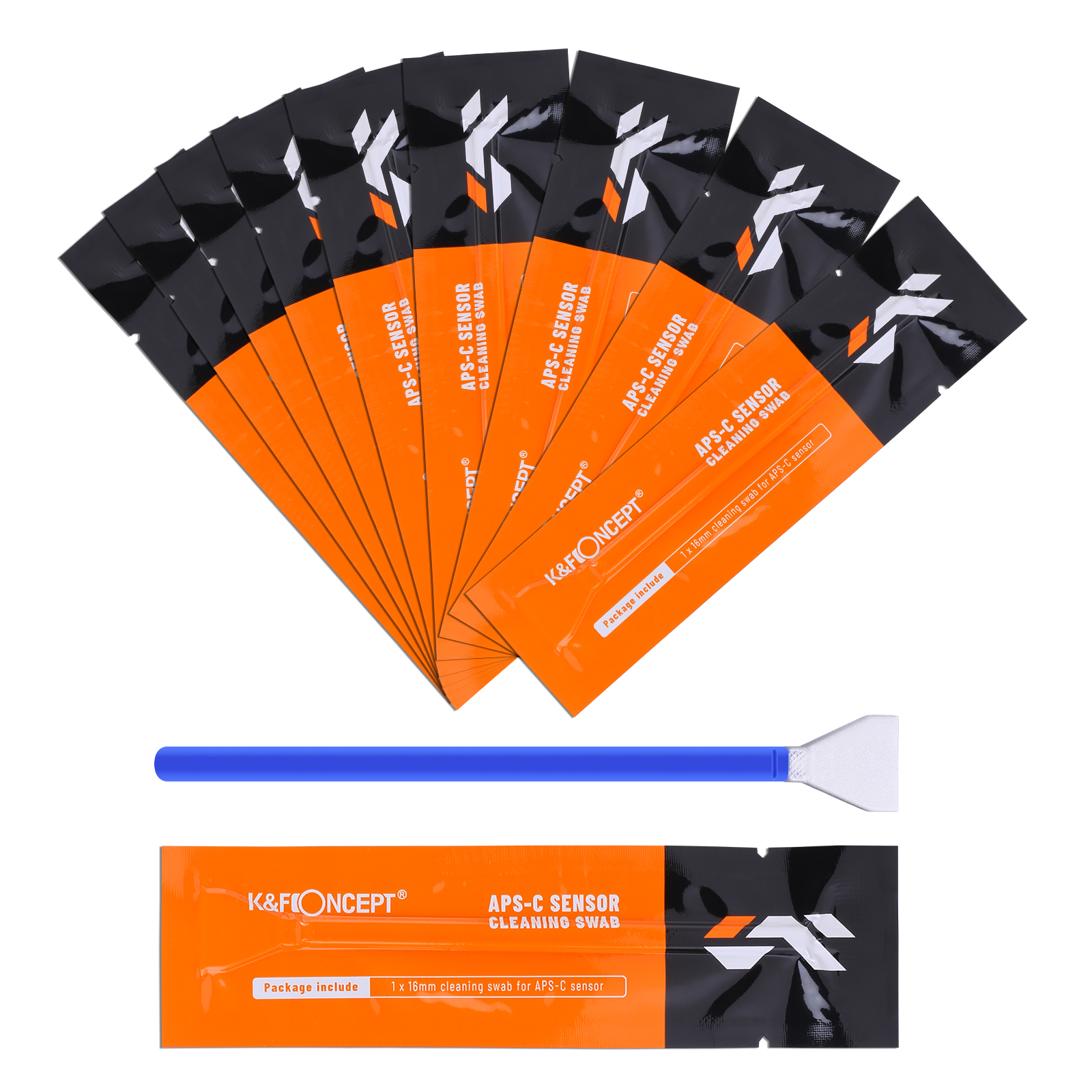 K F Concept Sensor Cleaning Swab Kit Full-Frame Sensor APS-C Format Clean Stick Clean Stick Set for Nikon Canon Sony DSLR Camera