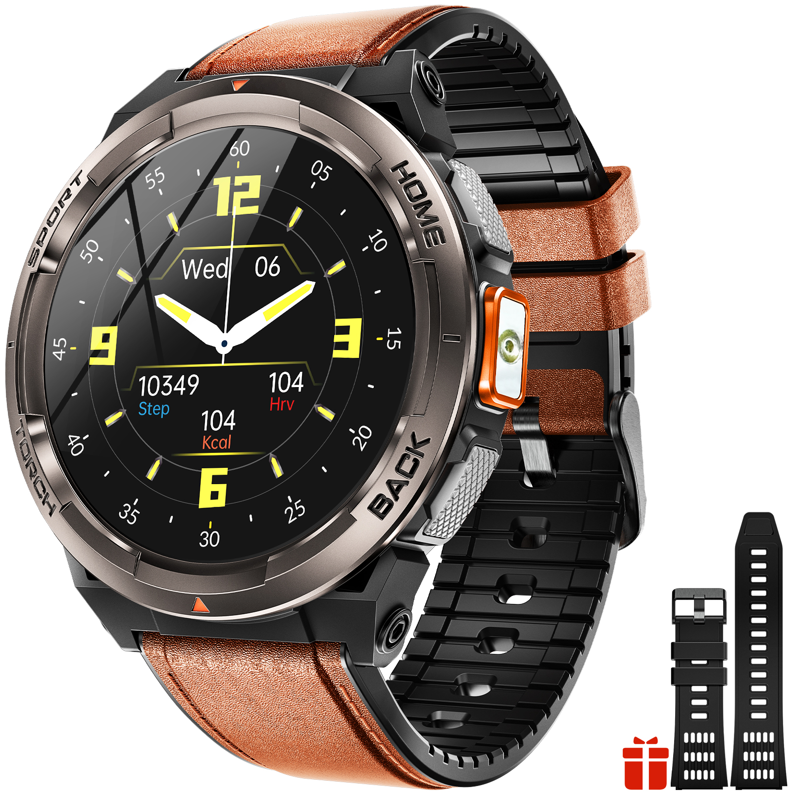 EIGIIS Smart Watch KE5 2024 3ATM Waterproof Original Design Sports Watch With Compass And Altitude Barometer LED Flashlight Call. 