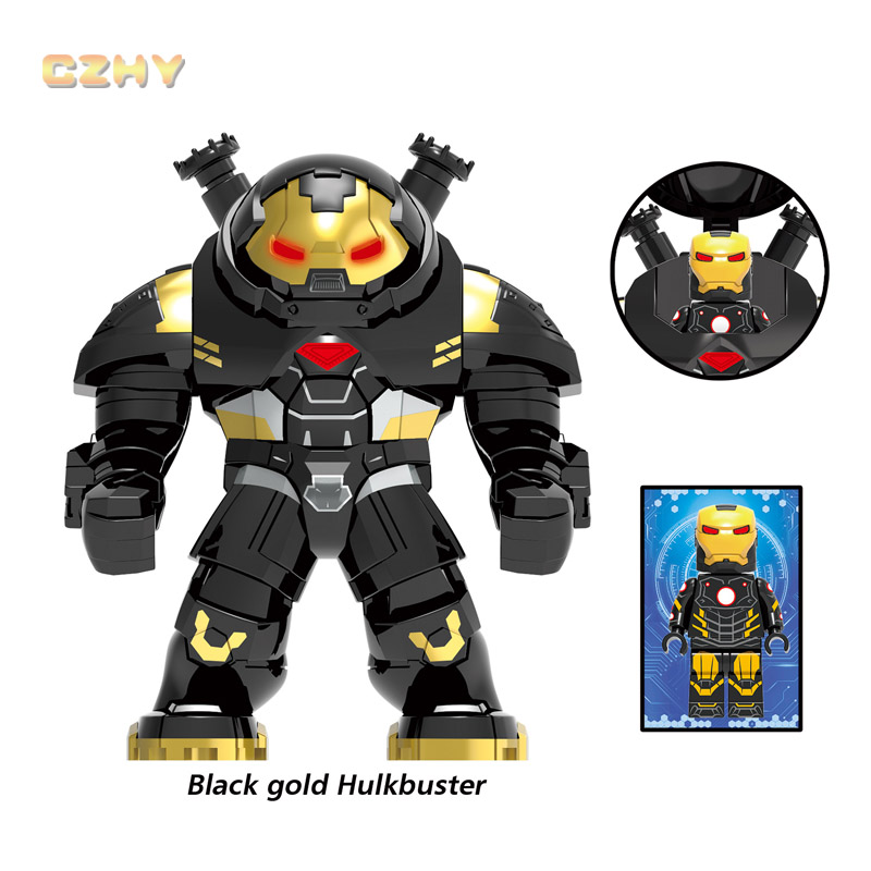 READY STOCK  Big Size Hulkbuster Large Hulk Thanos Minifigure Venom Spiderman Building Blocks Toys. 