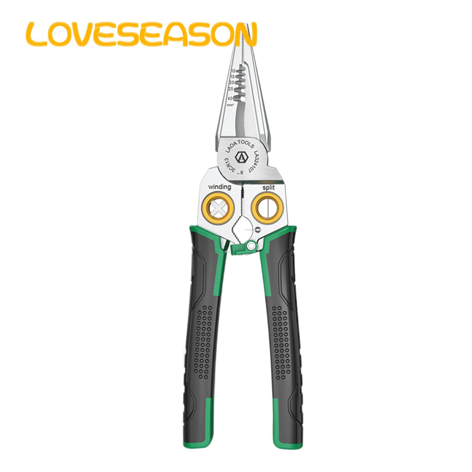 Cable Insulation Remover Compt Multi-function Wire Stripping Pliers with Non-slip Handle Professional Electrical Tool for Easy Stripping rle Durable Professional Wire Stripping Tool