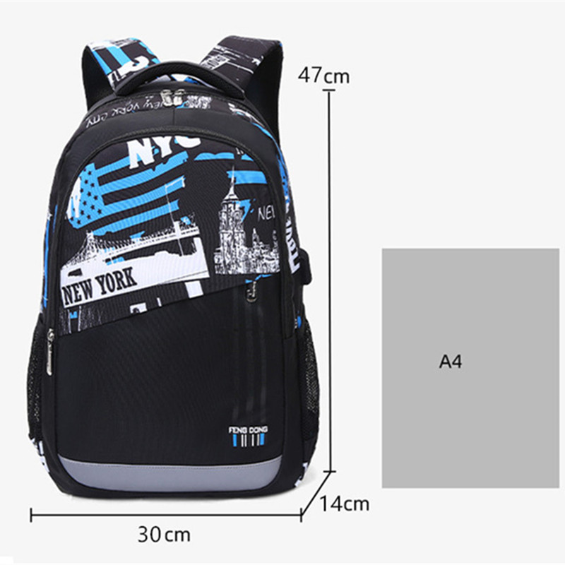 Fengdong High school bags for teenage boys waterproof large