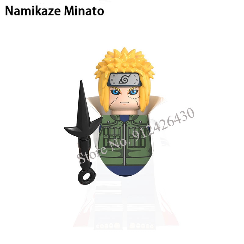 8/32 Pçs/set Naruto Sasuke Kakashi Akatsuki Blocos De Tijolos Para