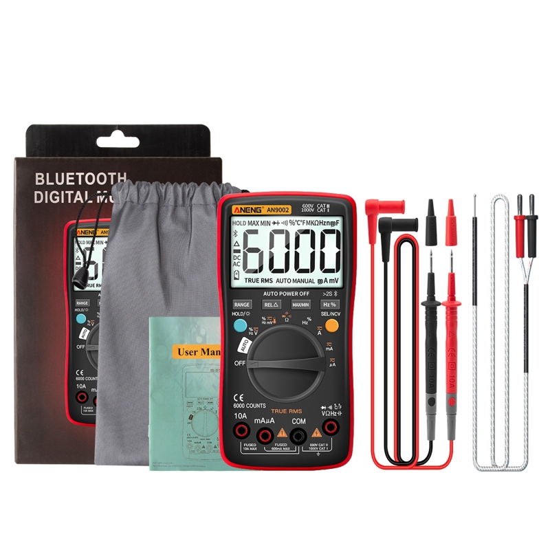 AN9002 Bluetooth Digital Multimeter 6000 Counts True RMS Auto-Range AC/DC Volt