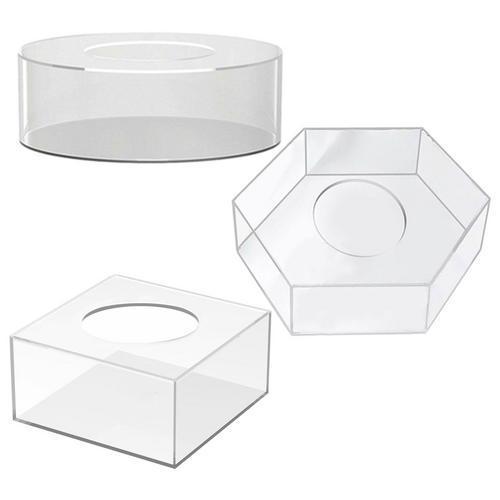 Cross-Border Hot Transparent Square Acrylic Cake Frame Fillable Cake Stand Wedding Banquet Party Points. 