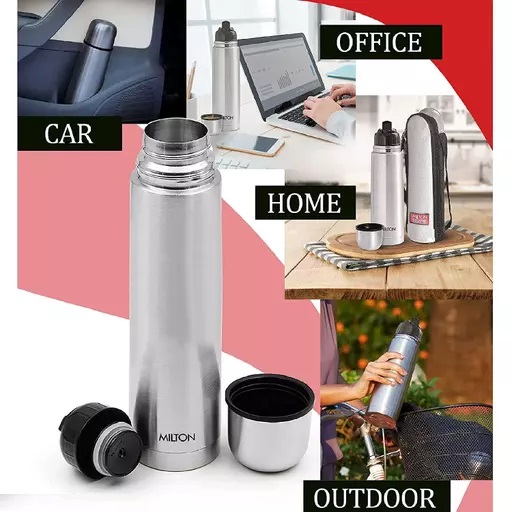 MILTON Thermosteel Flip Lid Flask-350ML (Made in india). 