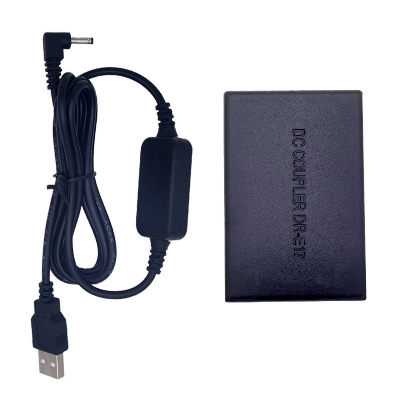 DR-E17 Dc coupler LP-E17 Dummy battery+DC 5V 2A USB charger cable for Canon eos M3 M5 M6 EOSM3 EOSM5 mirrorless digital camera