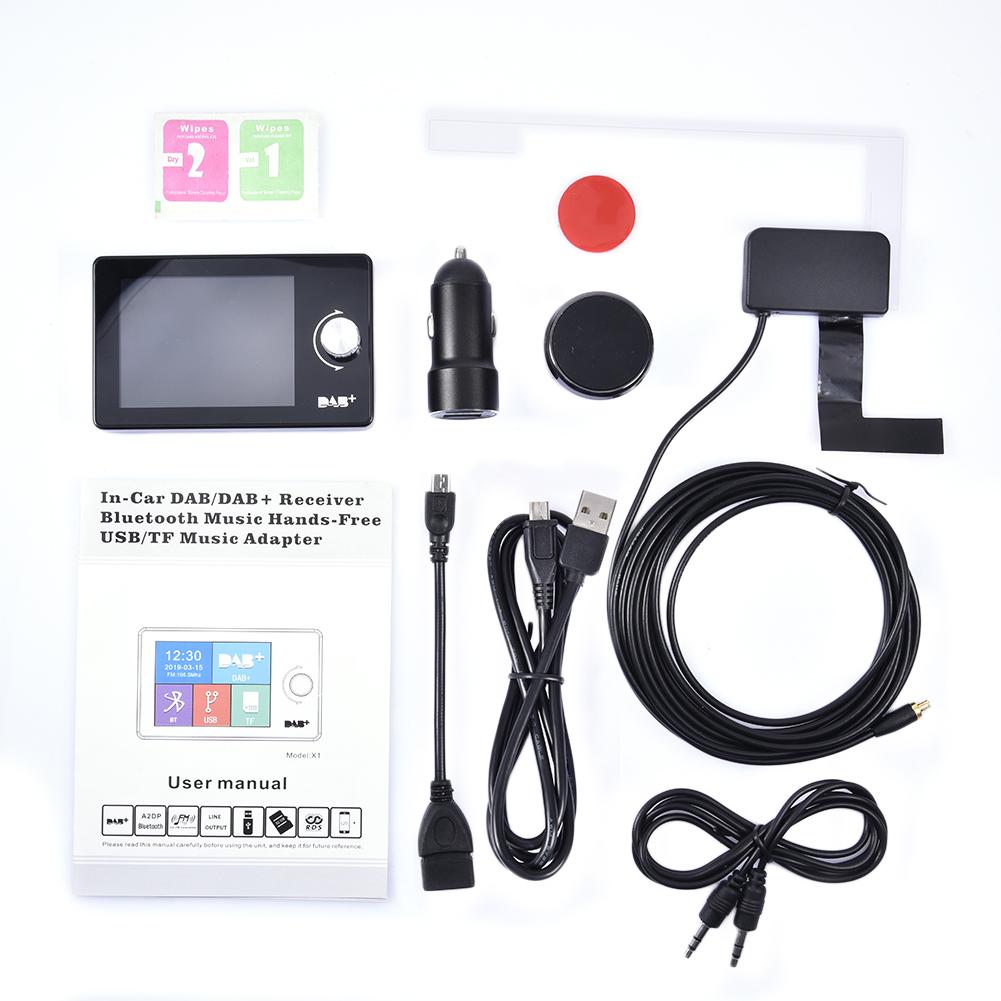 Car Europe Dab Plus Digital Broadcast FM Receiver Multiple Music Formats with 2.8 Inch Screen. 