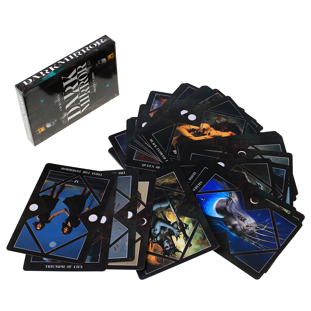 【happy one】44 Pcs Oracle Dark Oracle cards Oracle Card Board Deck Games Palying For Party. 