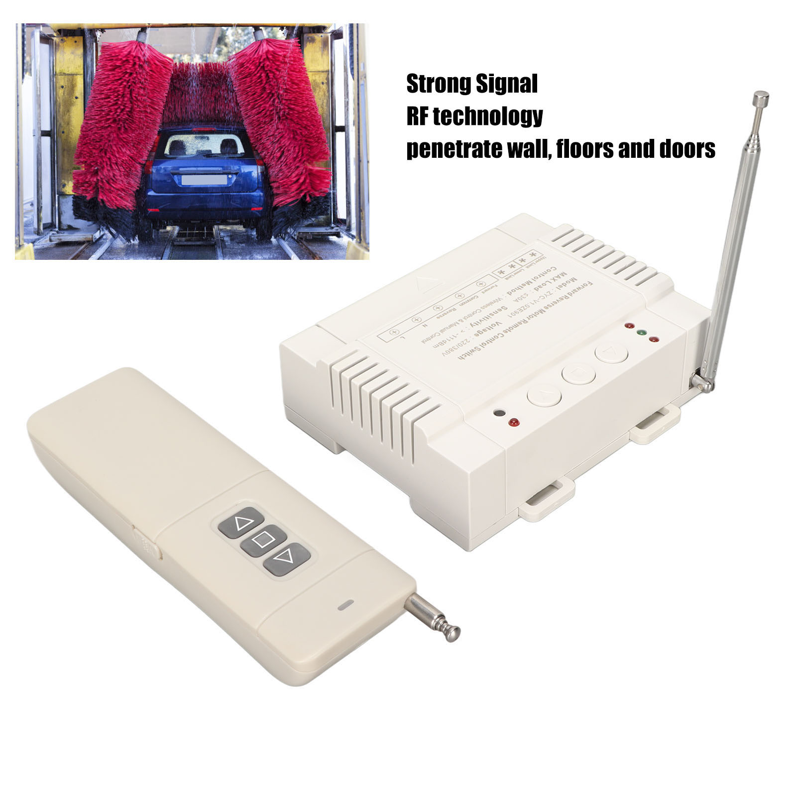 Wireless TX RX Limit Switch, 220V 380V 30A Wireless Remote Control Switch Ease Of Control for Fans for Motors. 