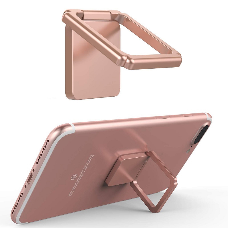 Magnetic 360 Degree Rotating Square Ring Buckle Phone Holder Random Color Delivery