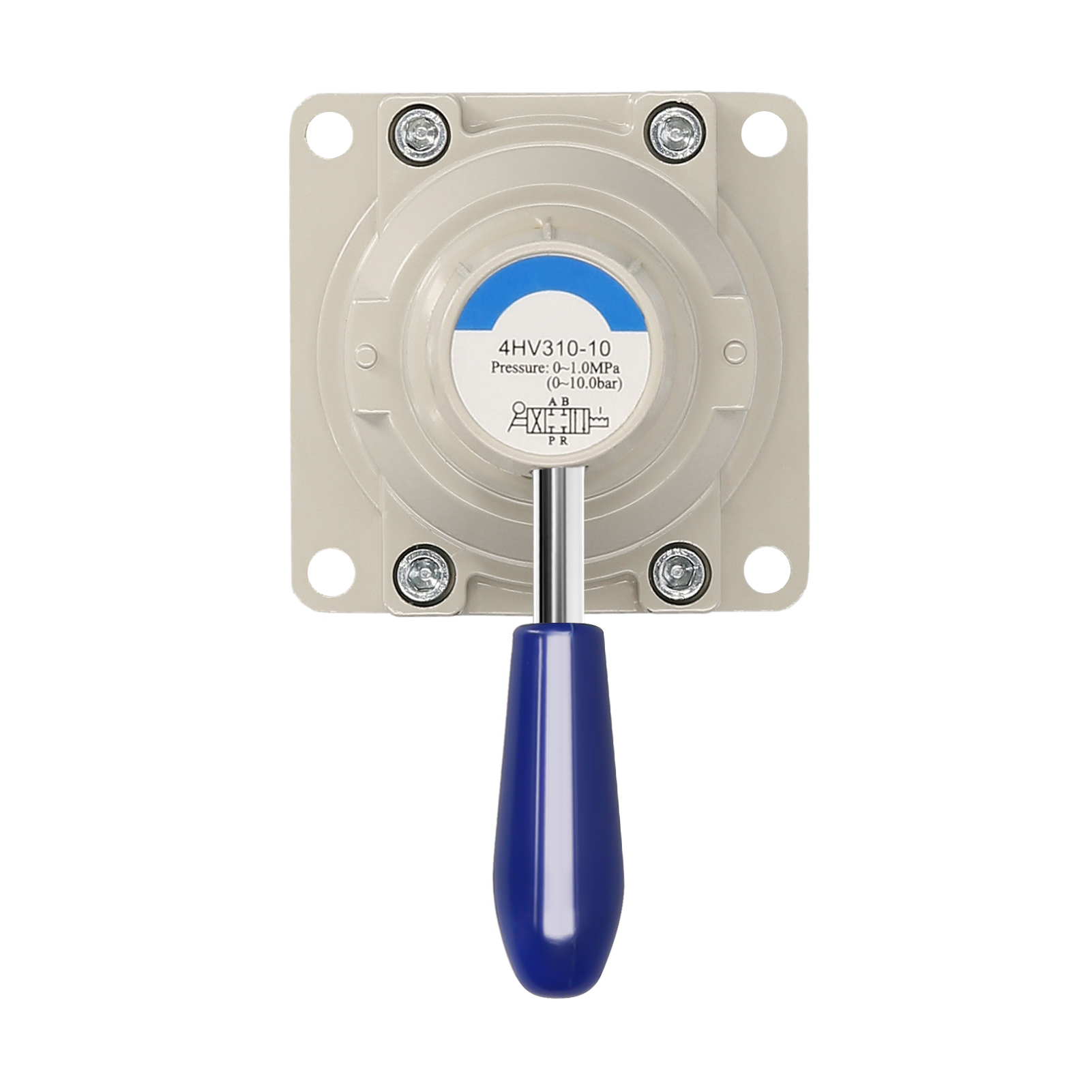 Rotary Lever Hand Valve 3/8'' PT Air Flow Control 2 Position 4 Way Air Flow Control Pneumatic Air Hand Lever Valve 4HV310-10. 