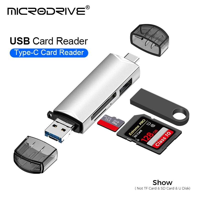 Memory Card to Type-C/ Lightning For iPhone/6 IN 1 Card Reader/3.0 Type-c adapter/5 IN 1 Adapter For Smart phone/Notebook/PC. 