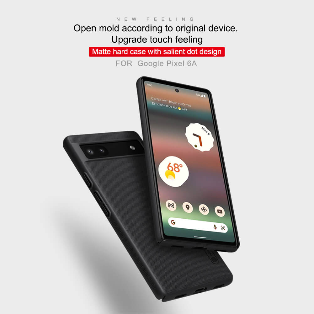 Nillkin ( Pixel 6A ) for Google Pixel 6A Matte Cover Case Super Frosted Shield Matte Back Cover for Google Pixel 6A - Black. 