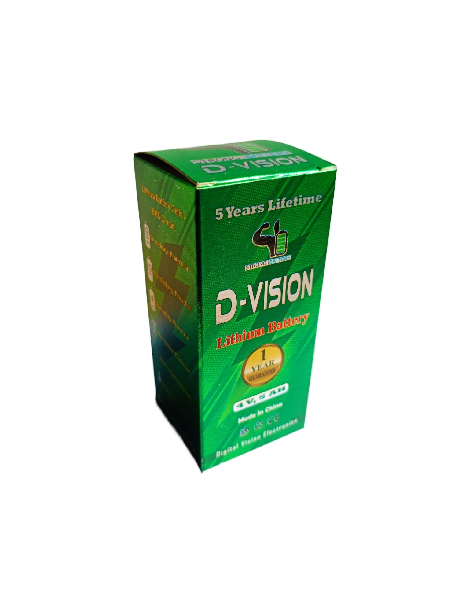 4 Volt 5ah battery D vision Lithium-ion battery. BMS Production with 1 Years Guarantee. 