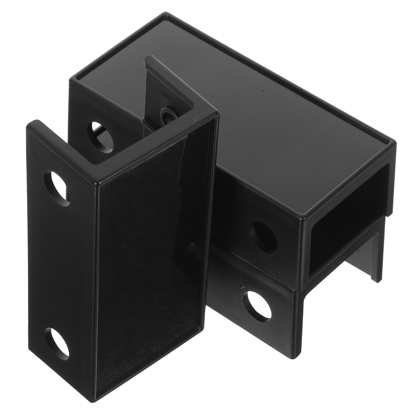 Under Desk Laptop Stand Keyboard Router Wall Mount Bracket (Black) Shelf for Laptops Accessories Computer Holder