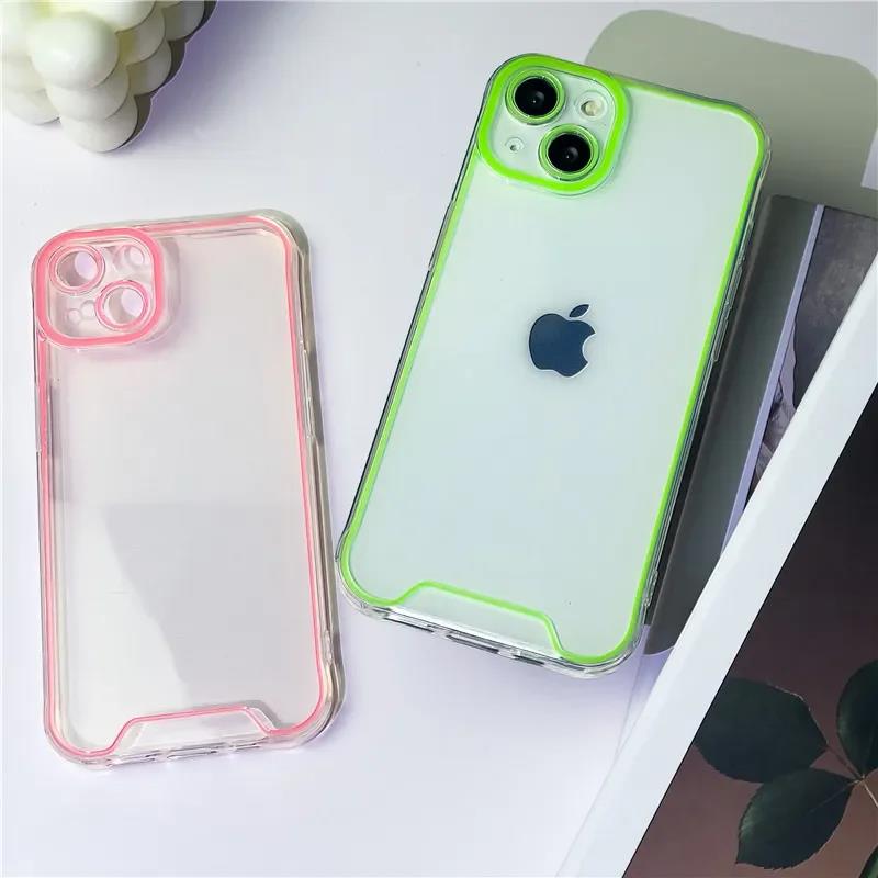 Night Light Luminous Silicone Soft Phone Case For iPhone 14 happy11 12 13 14 15 Pro Max Plus XR XS Max Transparent Back Cover. 