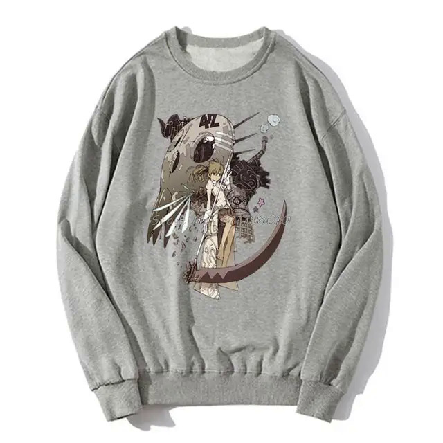 Enviroment casual soul eater Maka Albarn Black Star hoodie anime men hoodie unisex oversize sweater streetwear Harajuku. 
