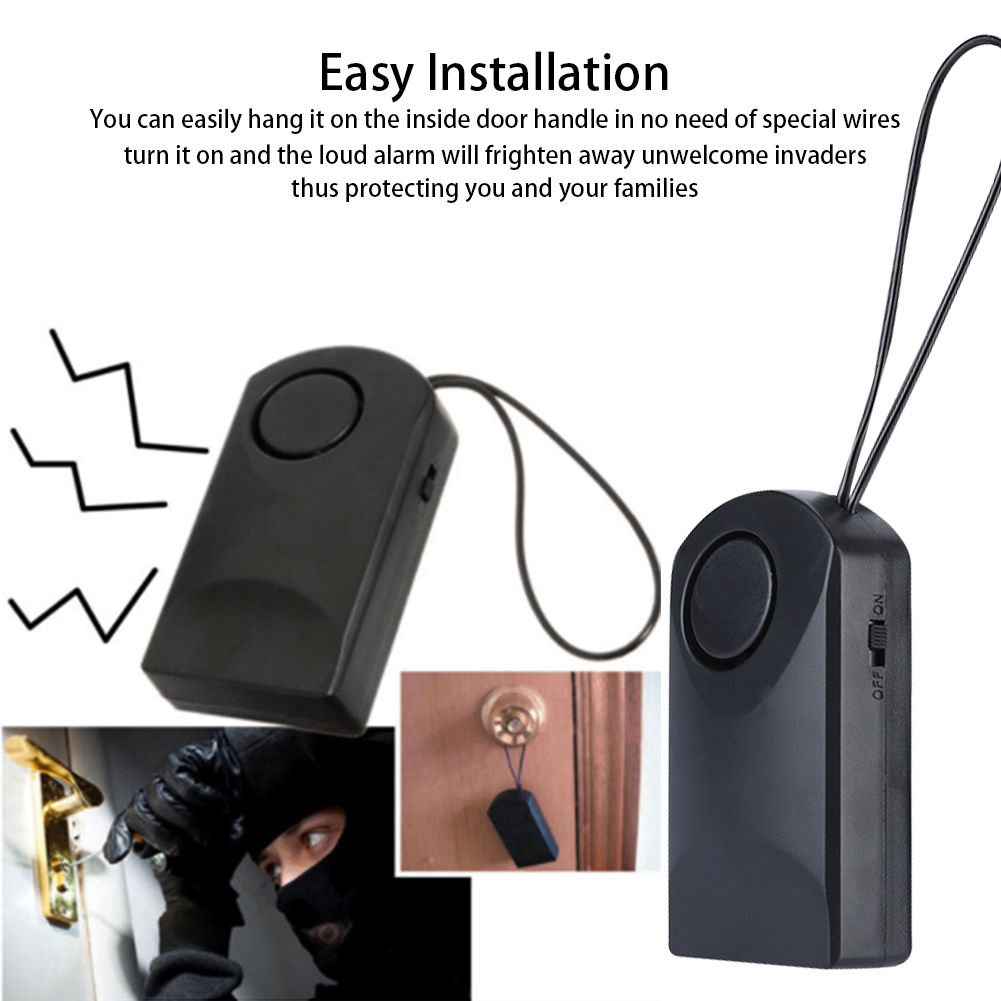 120db Wireless Touch Sensor Anti Theft Security Alarm Loud Door Knob Ringing. 