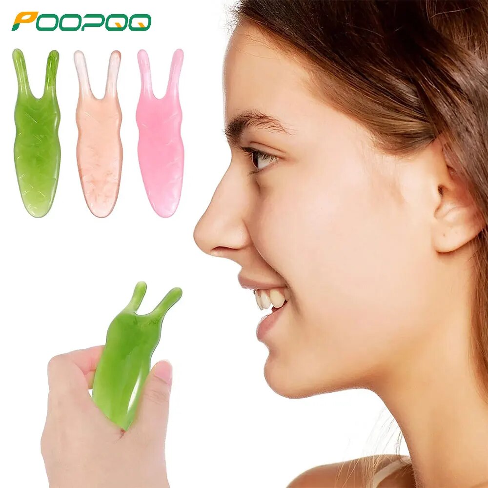 Gua Sha Facial Tools, Guasha Tool for Face, Massage Tool for Nose, Face and Body, Relieve Rhinitis, Tensions Reduce Puffiness