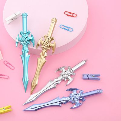 Sword Shape Colourful Pen 2 pcs (multi designs).. 