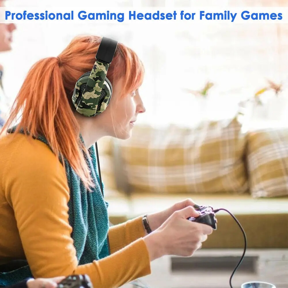 RLOVS Wired Gaming Headphones With Microphone For Computer PS4 PS5 Xbox Bass Stereo PC High Sound Quality Wired Headset Gifts. 